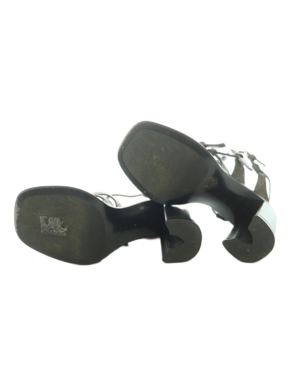 Louis Vuitton Berlin Sandal Monogram Canvas Strap Square Toe Chunky Heels Logo - Picture 6 of 8